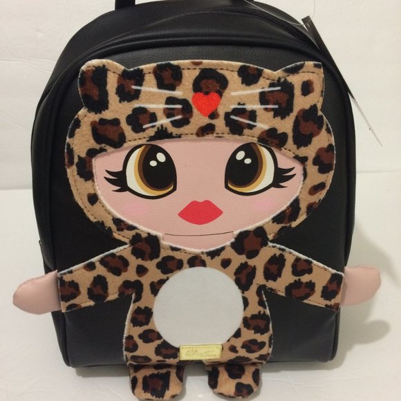 Betsey Johnson Cheetah Mollie Small Backpack NWT main image 14